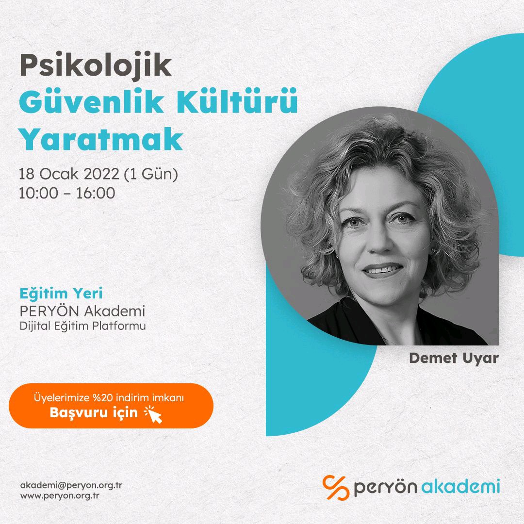 Sizce kurum kültürünüz #psikolojikgüvenlik açısından ne durumda? Eğer hem mutlu hem de yüksek performanslı takımlar yaratmak istiyorsanız lütfen önce kültürünüze odaklanın. #psychologicalsafety