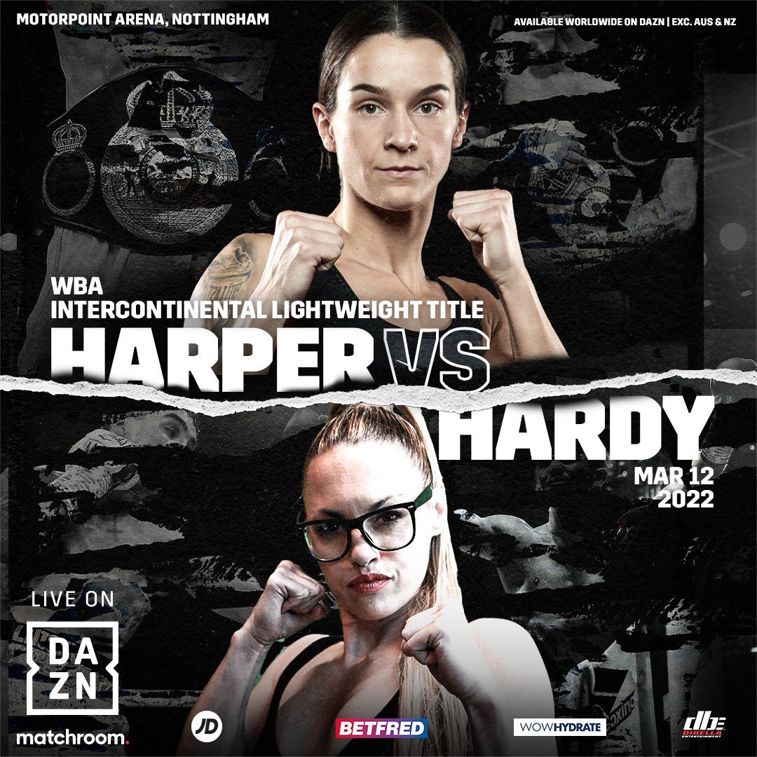 TerriHarper96's tweet photo. Back to work, straight back into a big fight🥊

Thankyou @EddieHearn @MatchroomBoxing for getting me back out so quickly. 

It’s an honour to be fighting @HeatherHardyBox, an icon and former World Champion. 

Let’s go🙌🏽

Tickets now available to buy.

#harperhardy #WoodConlan https://t.co/i152Y9KwuY