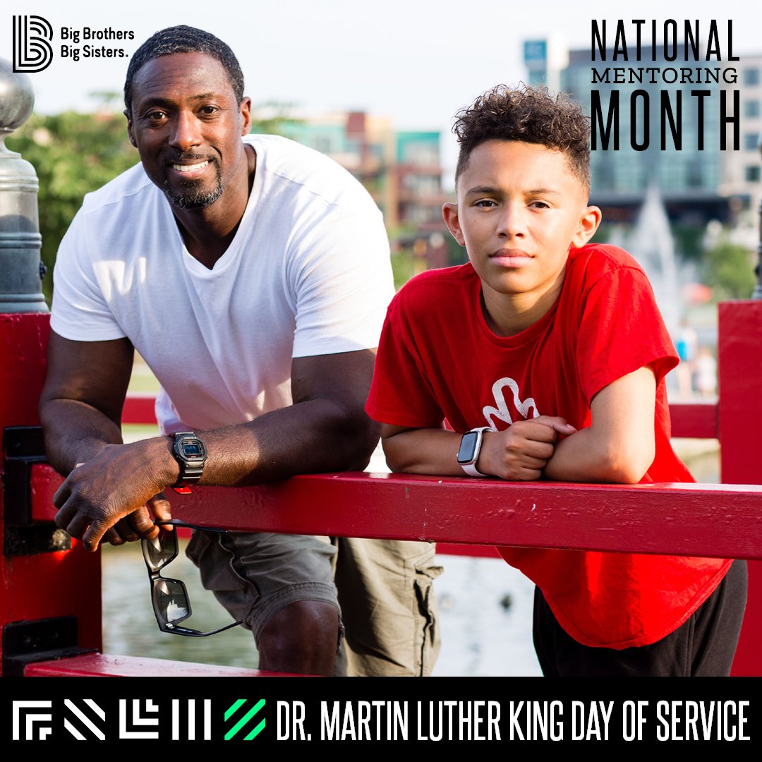 Today we honor the legacy of Dr. Martin Luther King Jr. through service and our unwavering commitment to justice, equity, diversity, and inclusion. #JoinTheVillage today and empower youth in your community through mentorship at bigbrobigsis.com

#MLKDay #NationalMentoring