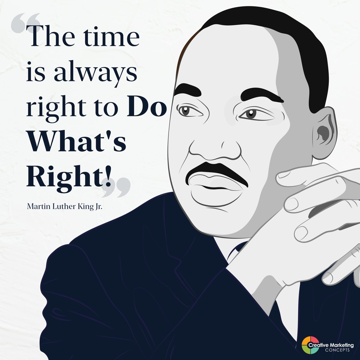 cmc_getcreative's tweet photo. Happy Martin Luther King Jr. Day!

#happymartinglutherkingday #mlkday #quote #marketing #sociamediatips #getcreativemarketing #marketingstrategy https://t.co/PLQgoOzIjq