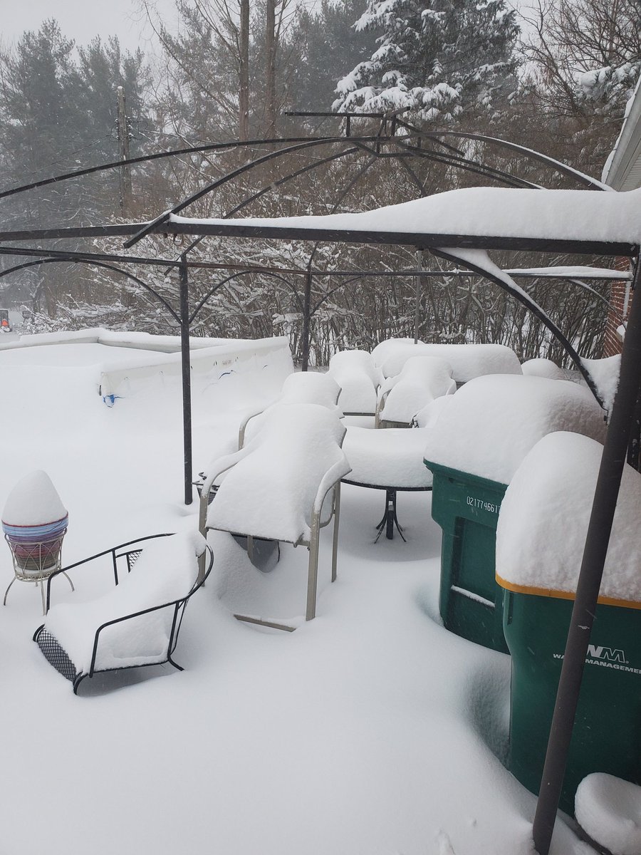 amartuko's tweet photo. So ummmm it may have snowed just a little bit over night..... #snohio https://t.co/1aYFE4fUbx