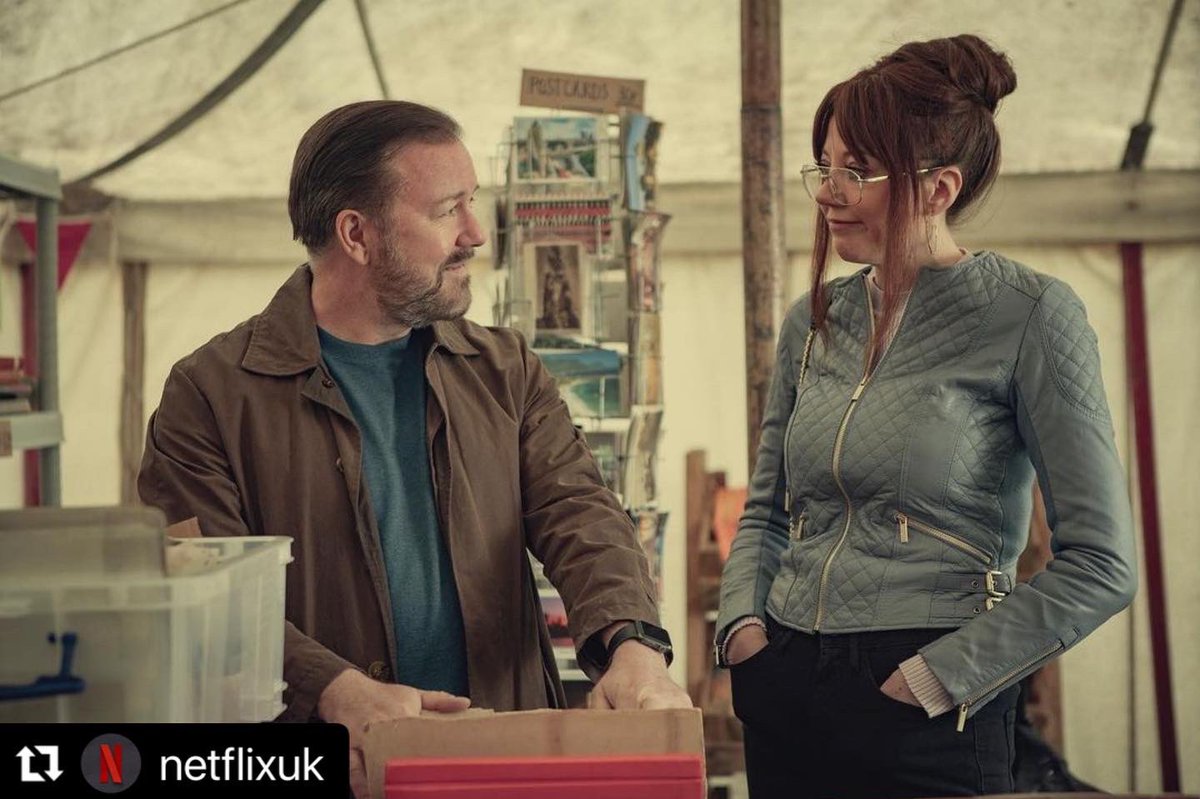 ‘Be yourself, tell the truth, ALWAYS tell the truth’! @missdianemorgan @rickygervais 🙏😇👍 #AfterLife3 on @netflix