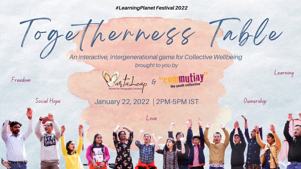 YouthCommutiny's tweet photo. Managing #wellbeing in these uncertain times has been a big challenge for all of us. It is comforting when people talk about their #feelings & learn ways to understand themselves & each other better. Join us on Jan 22, 2-5PM to experience this for yourself with #TogethernessTable https://t.co/bsjecqeA9a