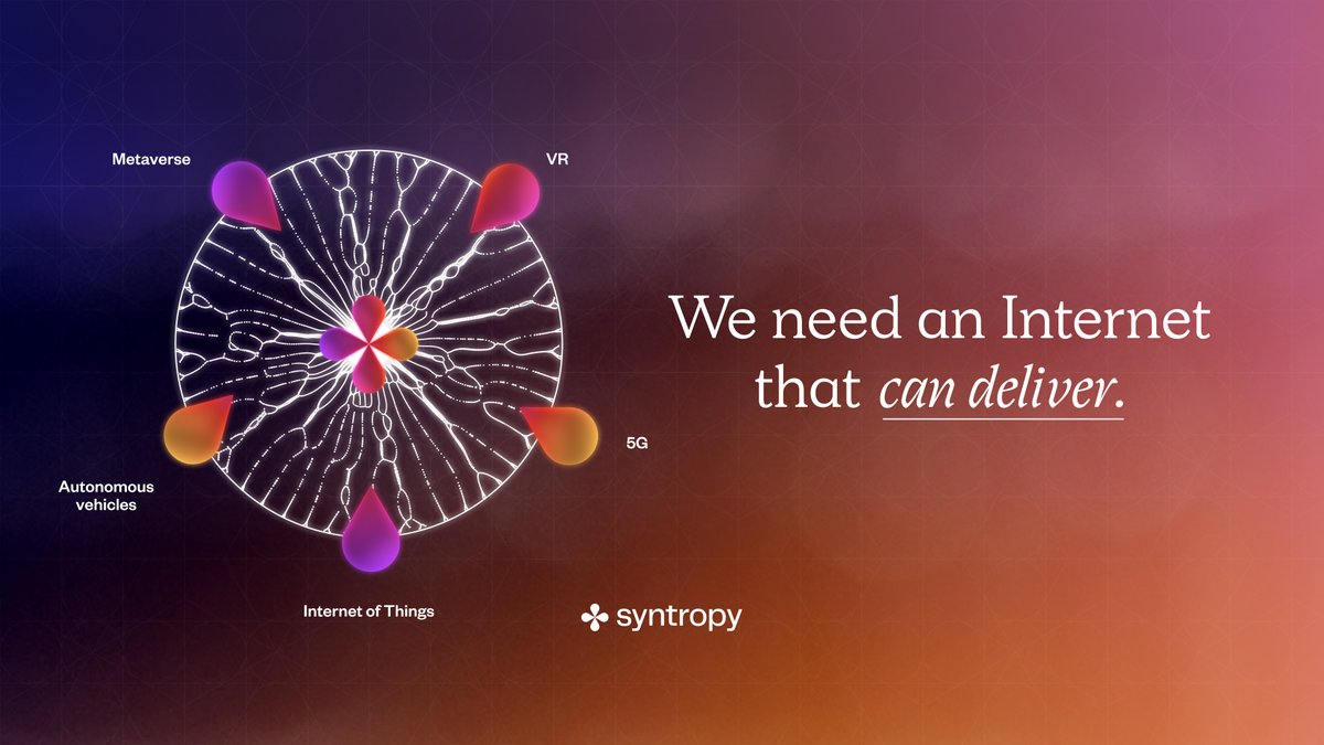 🌎 Metaverse. VR. Autonomous vehicles. 5G. Internet of Things. What do these things have in common?

⚙️ These technologies will require the web to perform in previously unimaginable ways.

🌪 We need an Internet that can deliver. Let's go #Web3.