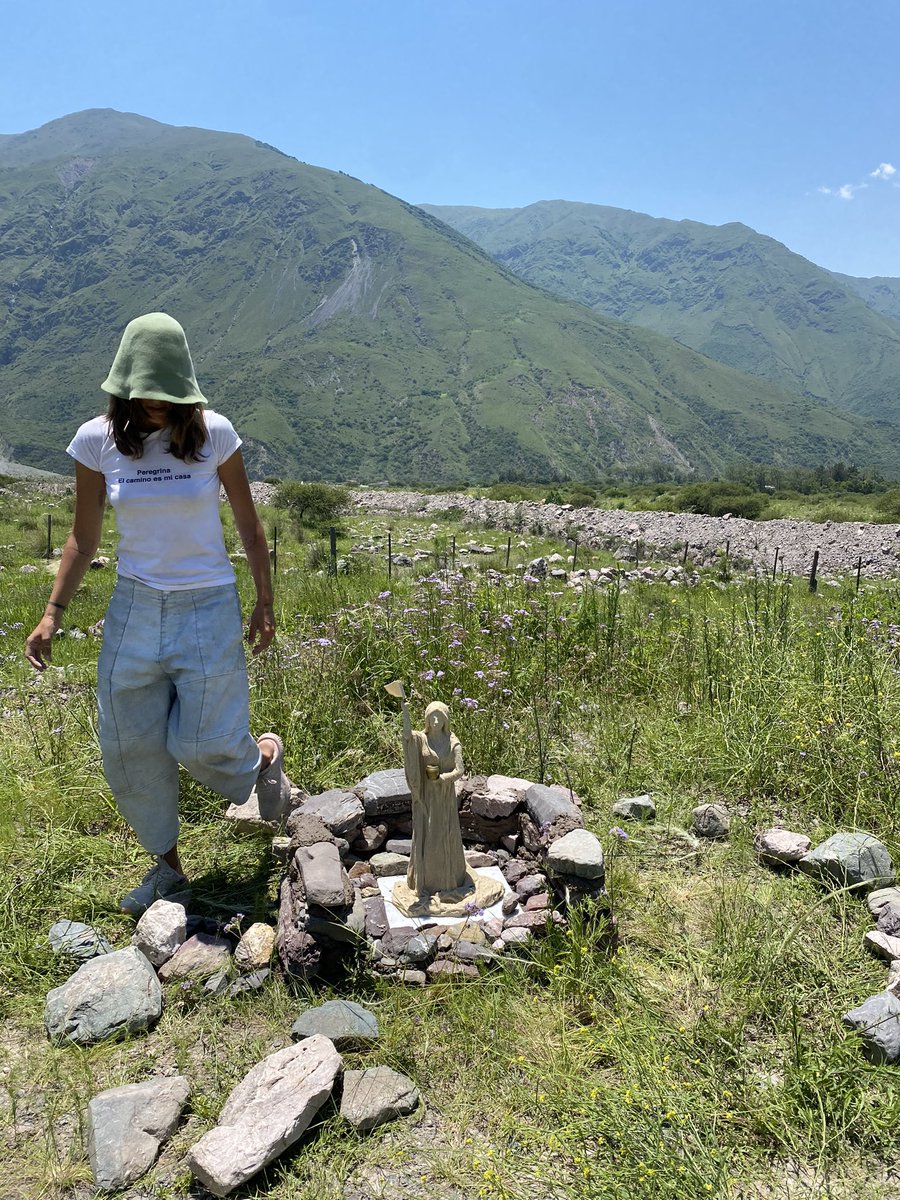 dignityrebel's tweet photo. María Magdalena tiene su primer altar en Argentina 🤍Viajamos desde BUENOS AIRES pasando por CORDOBA, CATAMARCA, TUCUMAN, SALTA hasta llegar a Barcena, JUJUY donde encontramos el lugar perfecto para construirlo. Gracias Hacedores Marisa, Andrés, Josefina, Francisco y Dignity. https://t.co/PjJixXrKqm