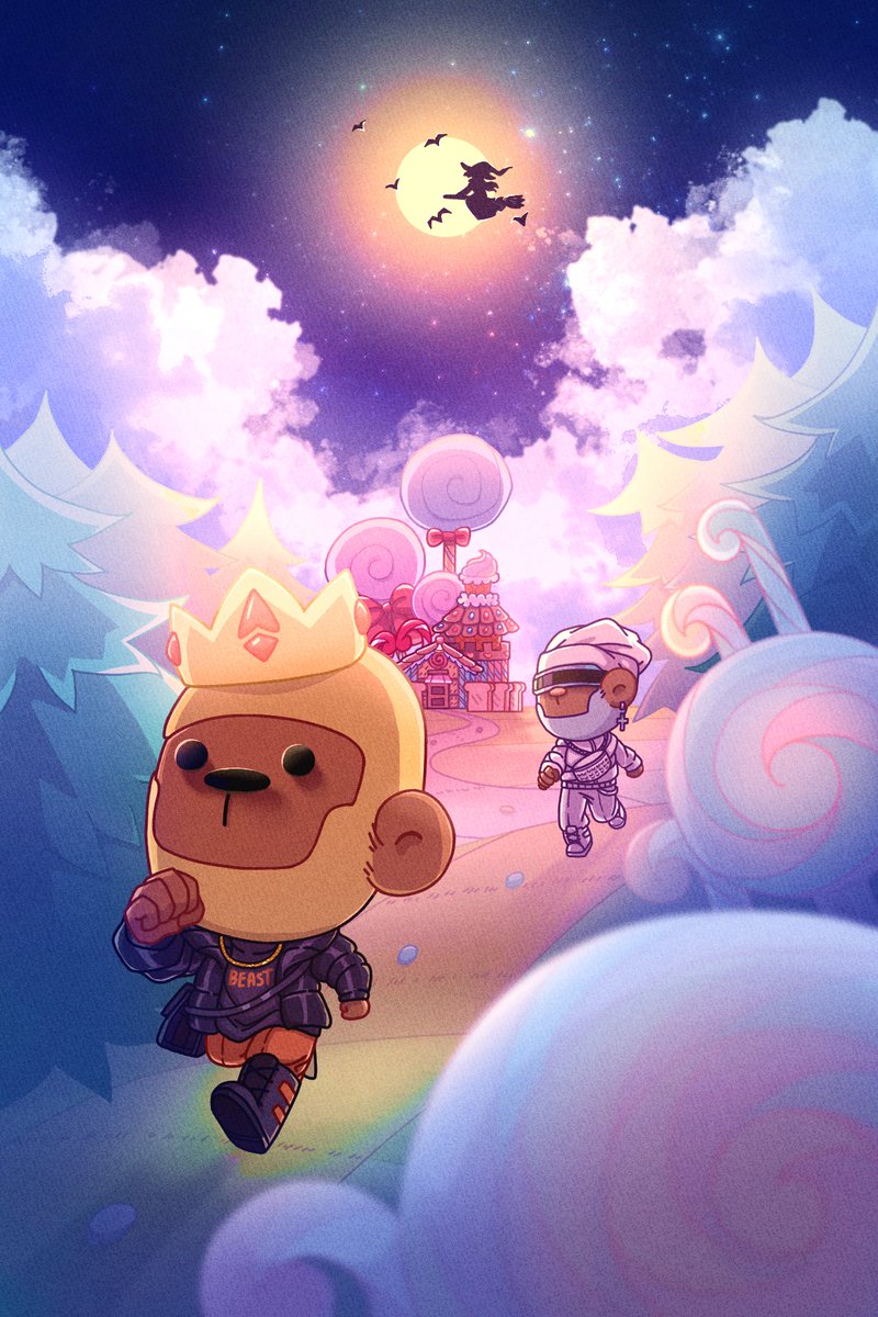 musashi1178's tweet photo. Dapesel and Dapetel are running away from a witch's candy house. @doodleapenft #dape
Hope you guys like it. 

@SerpentAU  
@farhalx 
@amritahujaa https://t.co/7ahVfTuLyy