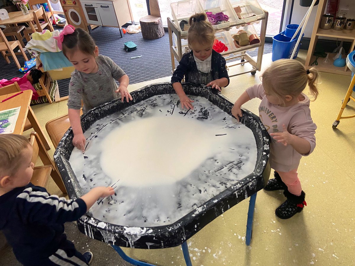 croxtetheyfs's tweet photo. Today’s magic number is 1! We have been learning all about the number 1 and how we can show it in different ways. We also had lots of fun practising to write the number in our messy gloop tray “start at the top and down we run!” @CroxtethC @RainbowEduMAT https://t.co/Kj3fq9qM2E