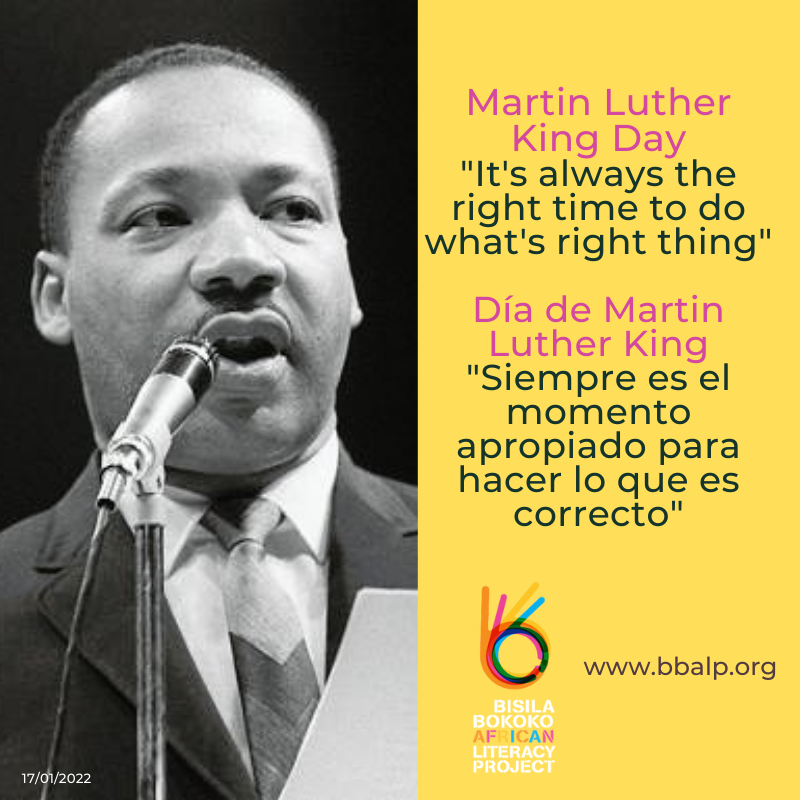 bbalp's tweet photo. (Español debajo) Today, January 17 th, we celebrate Martin Luther King Jr Day as one of the most representative figures in the struggle for civil rights for the Afro-American community. https://t.co/9hfCIlFzHt