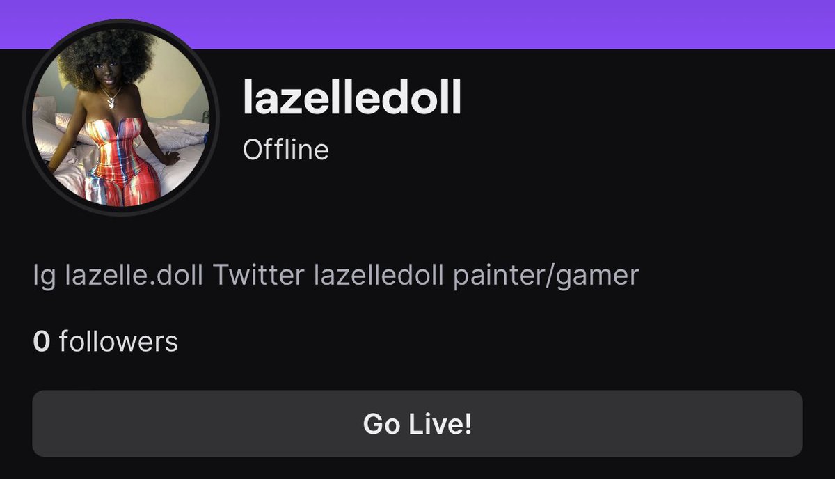 Lazelle Doll 💋 on Twitter: "RT @lazelledoll: Follow my twitch 🖤"