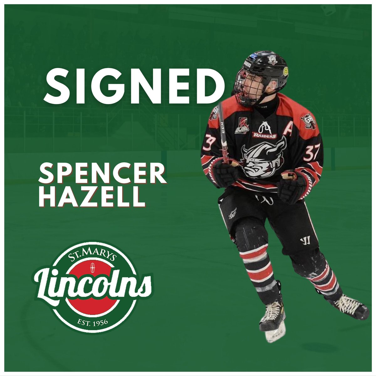 SIGNED - Lincs welcome 20 year old Free Agent FWD, Spencer Hazell! The former 8th round Owen Sound Attack draft pick has spent 3 years with the Georgetown Raiders of the OJHL #WeAreLincolns <a href="/519sportsonline/">519 Sports Online</a>