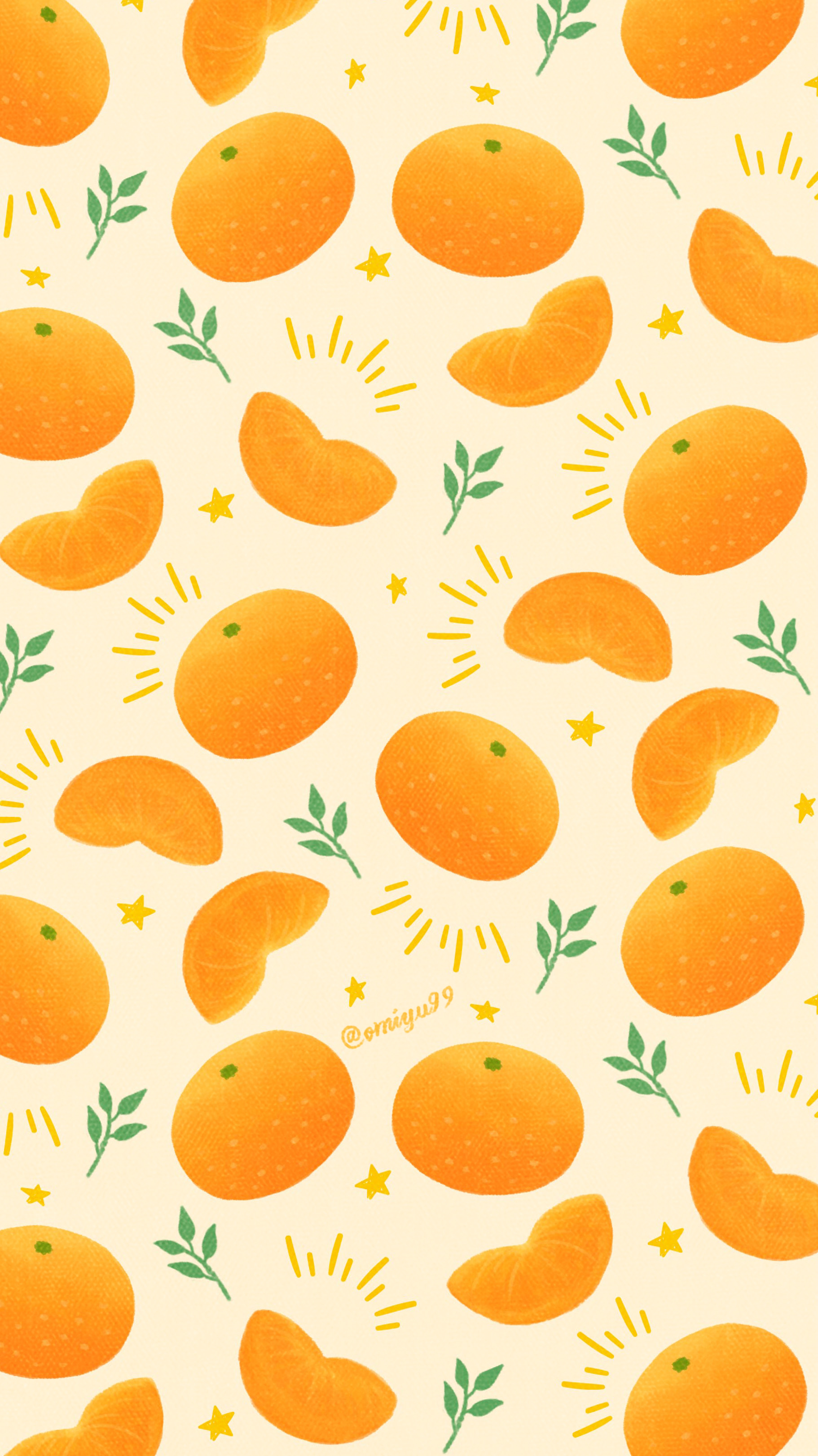 Omiyu お返事遅くなります みかんづくしな壁紙 Illust Illustration 壁紙 イラスト Iphone壁紙 みかん Satsuma Fruit 食べ物 T Co H01qevng9d Twitter