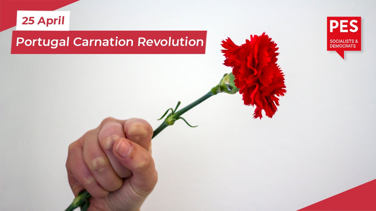 🇵🇹 Today marks 48 years of the Carnation Revolution in Portugal.
After almost half a century of dictatorship, on 25 April 1974 the military led a peaceful revolution and people them joined in the streets to celebrate a new democratic era.
25 de Abril Sempre!
<a href="/psocialista/">psocialista</a>