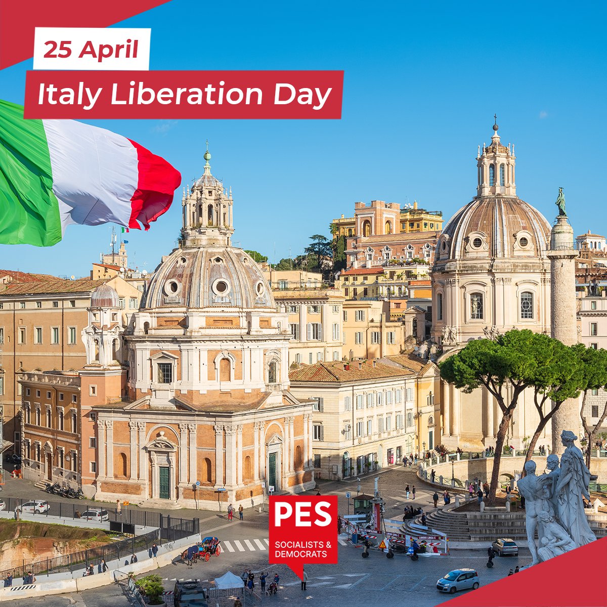 🇮🇹 Happy Liberation Day, Italy!
Today the country celebrates the liberation from occupying troops during WWII and the victory of Italy's Resistance movement of partisans from the fascist regime.
Let us never forget those who fought so we can be free today!
<a href="/pdnetwork/">Partito Democratico 🇮🇹 🇪🇺</a>