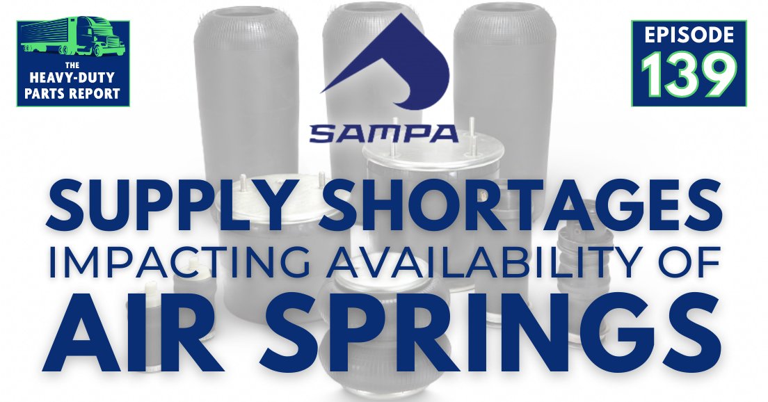 Supply Shortages Are Impacting the Availability of Air Springs

It was interesting speaking to Felipe Bumagny, the President at SAMPA USA about the shortage of ai springs. 

Listen to the interview: heavydutypartsreport.com/supply-shortag…

#airsprings #airbags #truckingindustry #heavydutyparts