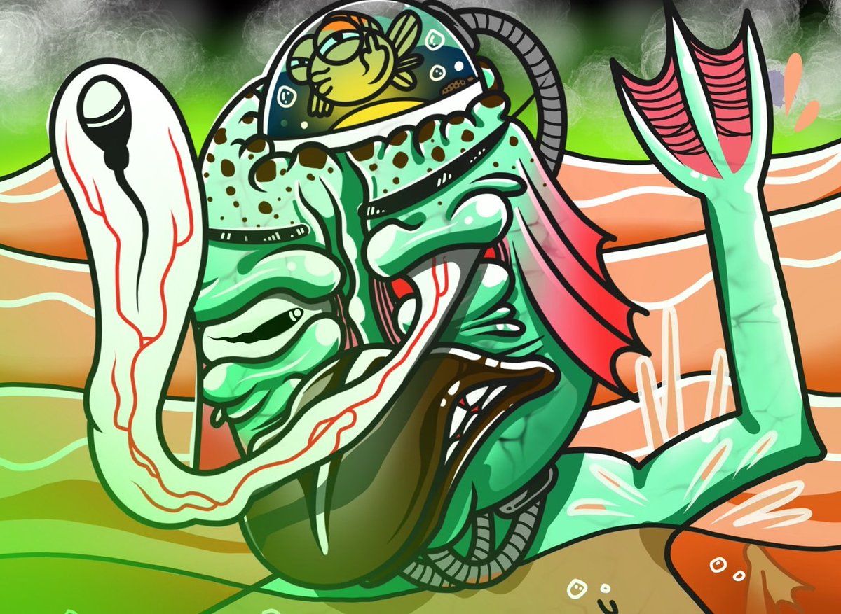 เข้าไปชมผลงานกันได้นะคร้าบบ

Dr.Dooze fish &amp; Lagoon monster

crypto.com/nft/profile?as…

#cryptocom #NFT #NFTcollectors #Silverheadboy #Dr.Dooze&amp;Lagoonmonster #monster #goldfish #parody #cartoon #art #Digitalart #illustration