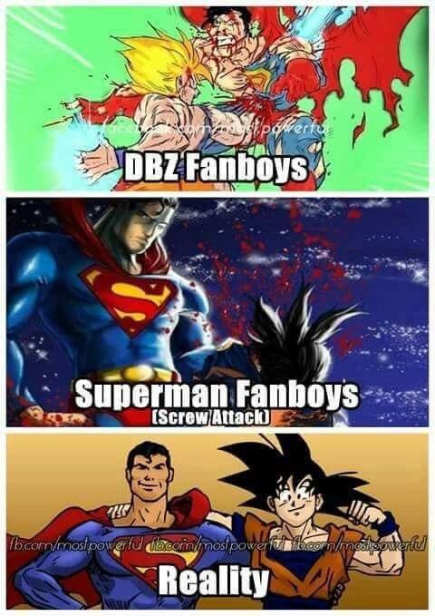 goku and superman friends