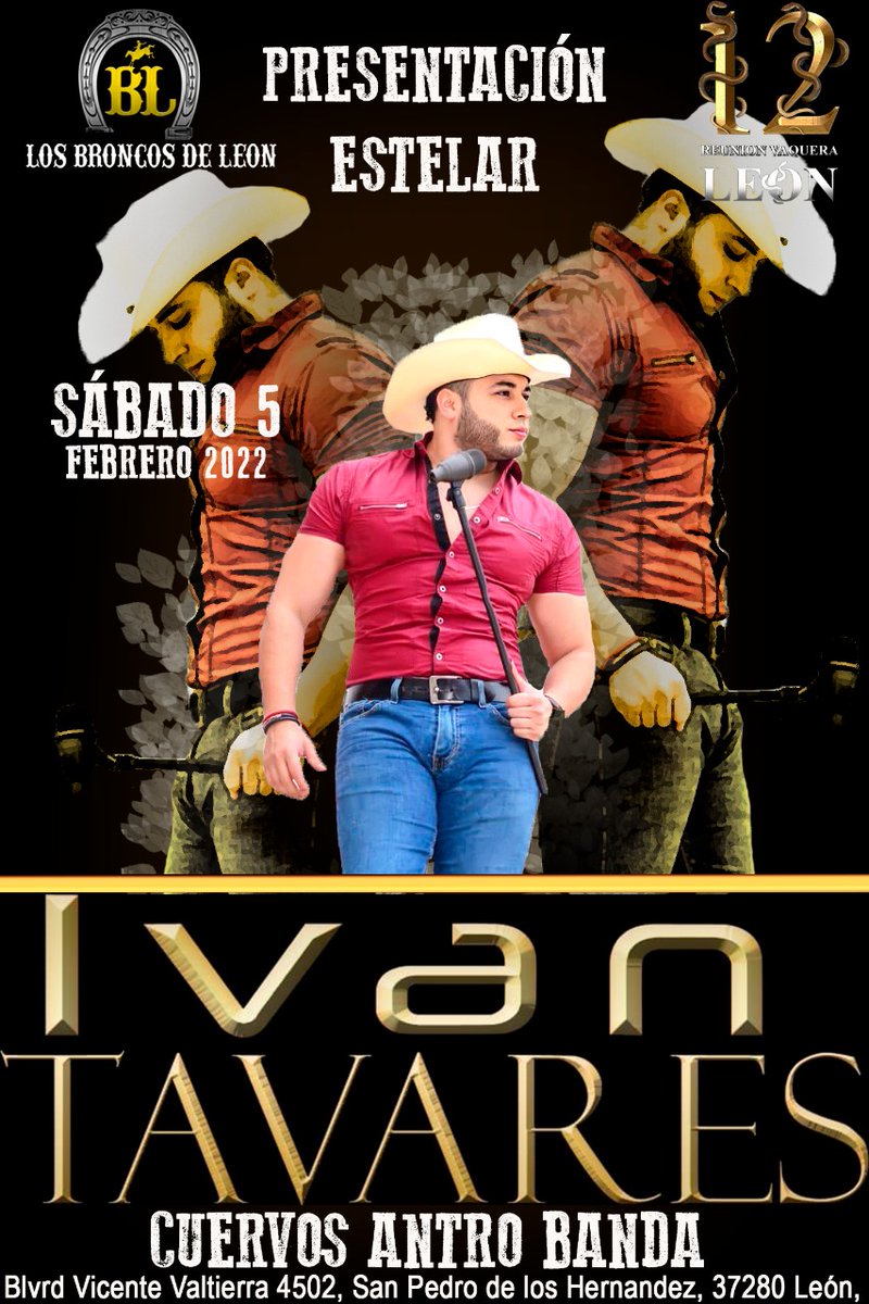 VLqueros2009's tweet photo. Los esperamos este 4 5 y 6 de febrero en León Guanajuato reunión vaquera 2022. https://t.co/ekaqotMgHF