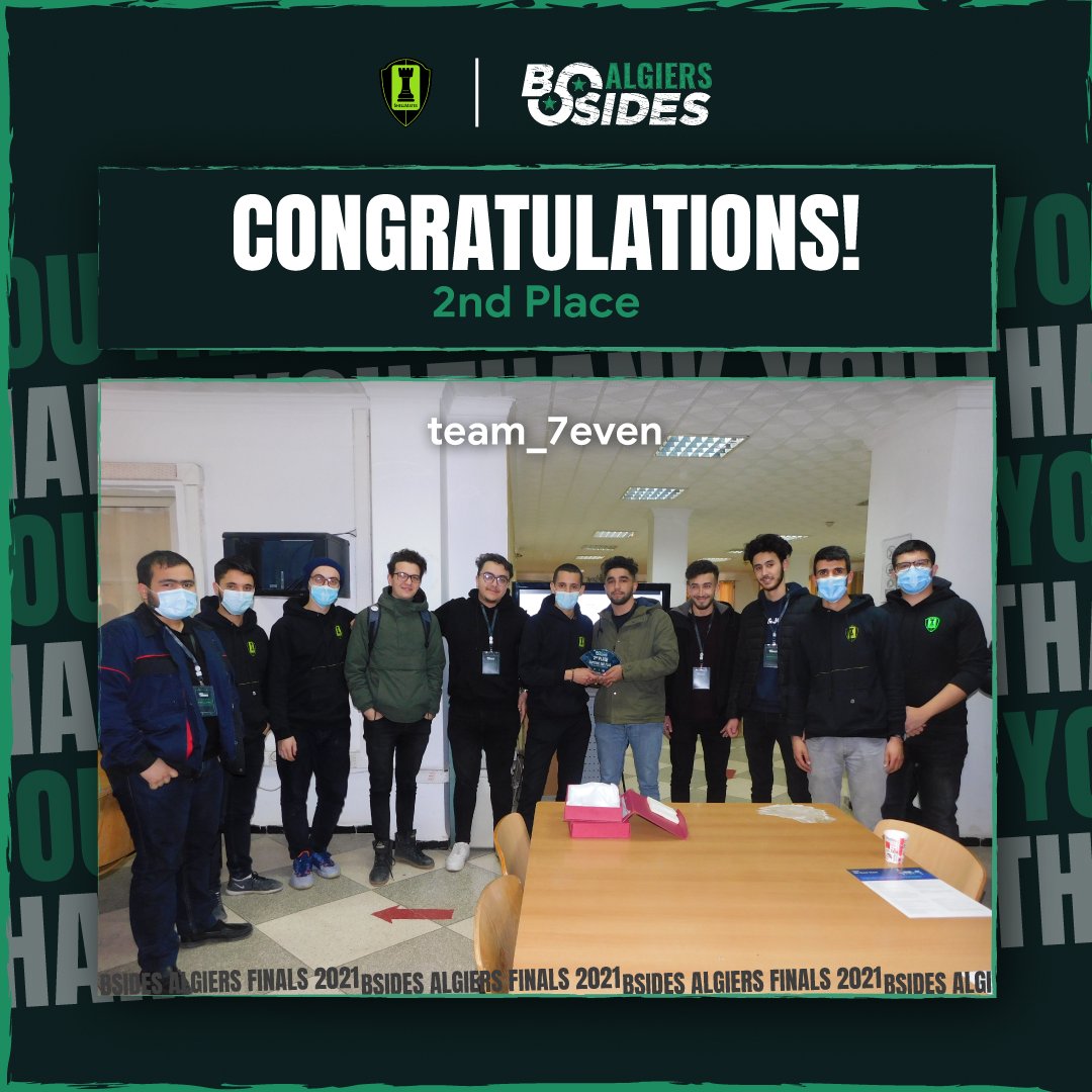 shellmates's tweet photo. With the end of the CTF competition, BSides is now officially over 🏴‍☠️

We would like to say thank you to all our participants, and congratulations to the winners 🔥

It was an honor having you, mates!

/* Where there is a shell, there is a way */

#shellmates #hack #ctf https://t.co/i4CYYcRUgw