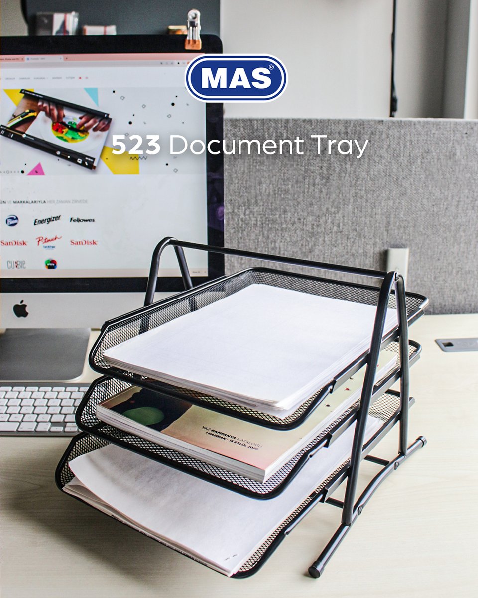 ✅The most practical way to make your work easier while organizing your documents; 523 MAS Document Tray🤩
👉Metal, oven painted, stainless perforated
👉3 tier sliding document tray
👉Disassembled, easy to assemble with schematic
bit.ly/3z7XldH