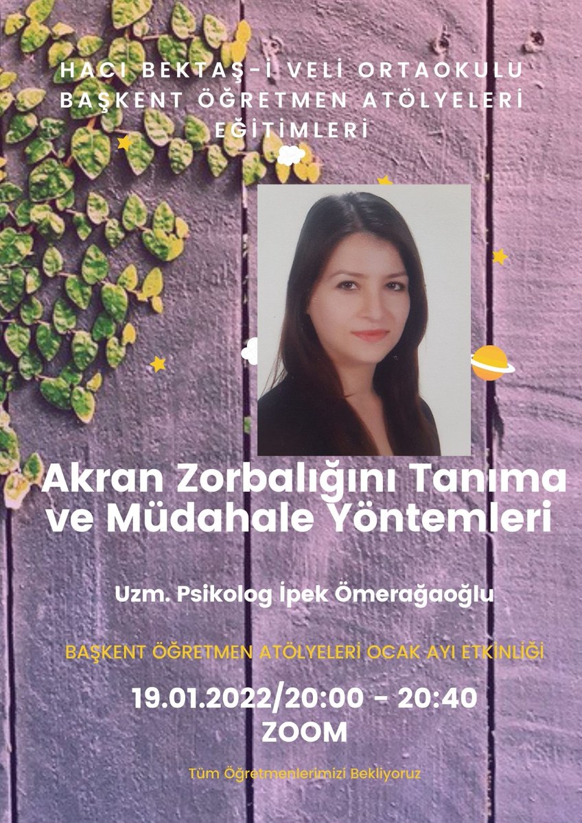 EsraAzizeMEK1's tweet photo. Akran Zorbalığı üzerine bir söyleşi #baskentögretmenatölyeleri

@sincanmem @ayferyildirim43 @serifhanim06 @hacbektasiveli1 @ankaramemarge https://t.co/sCUvP32SVG