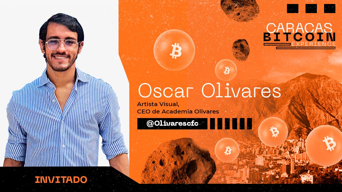 CCSBitcoinExp's tweet photo. 🚨ATENCIÓN🚨

NUEVO SPEAKER REVELADO 🗣️🗣️🗣️

El pana @Olivarescfc también estará en la #CaracasBitcoinExperience este 29 de enero hablándonos de su arte y los NFT 🇻🇪🤟

🚀🎨🖼️ https://t.co/NRyWVHkzqF