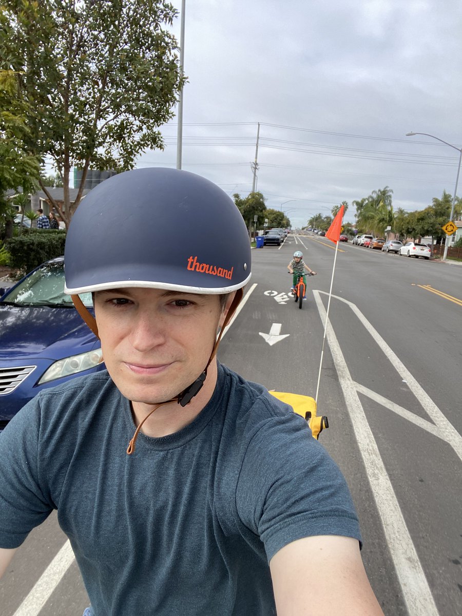 So grateful for the <a href="/CityofSanDiego/">City of San Diego</a> and <a href="/SANDAG/">SANDAG</a>’s bike lanes down 30th and Meade Ave. Now I can ride with both kids safely and quickly down to Morley Field!

Can’t wait for the 30th St. bike lane to go all the way down to Adams. #BikeSD
