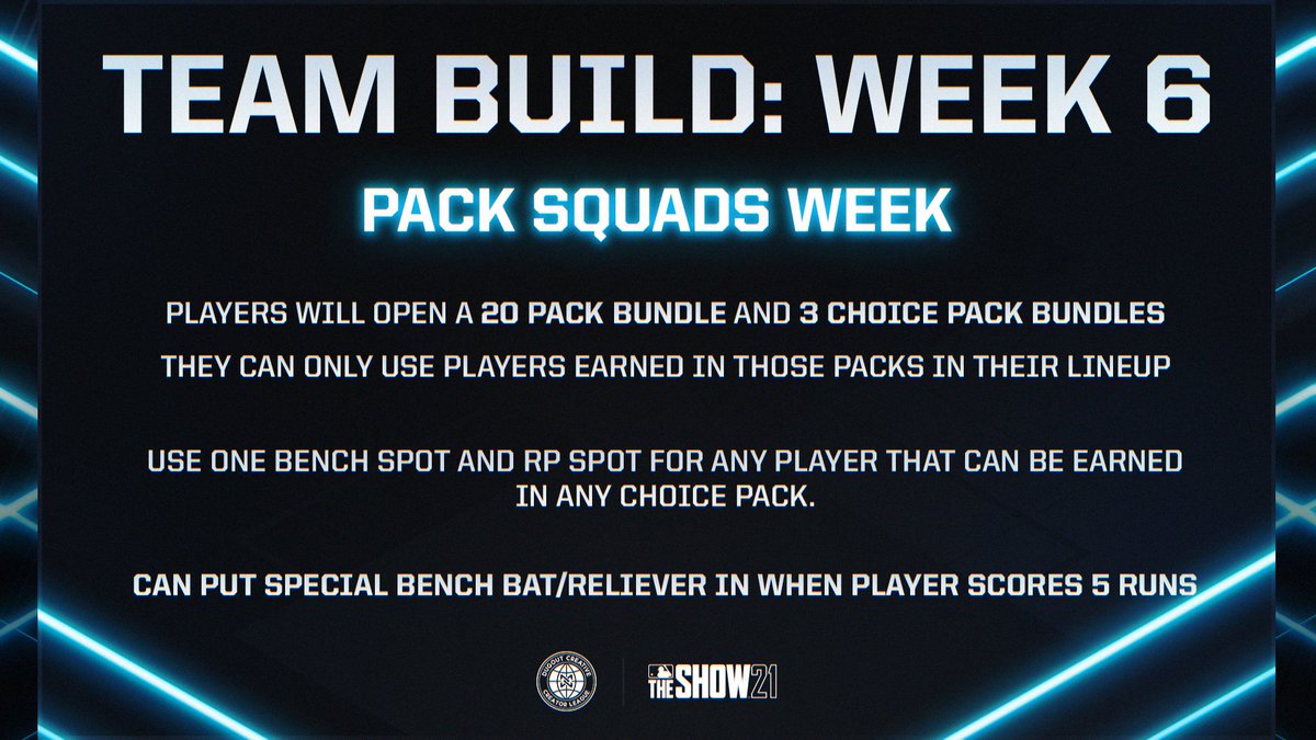 DugoutCreative's tweet photo. This week in the #DCCL
Can you guess who we're collaborating with this week?
#MLBTheShow21 | #PackSquads | #Packs https://t.co/S6BuuzIRKf