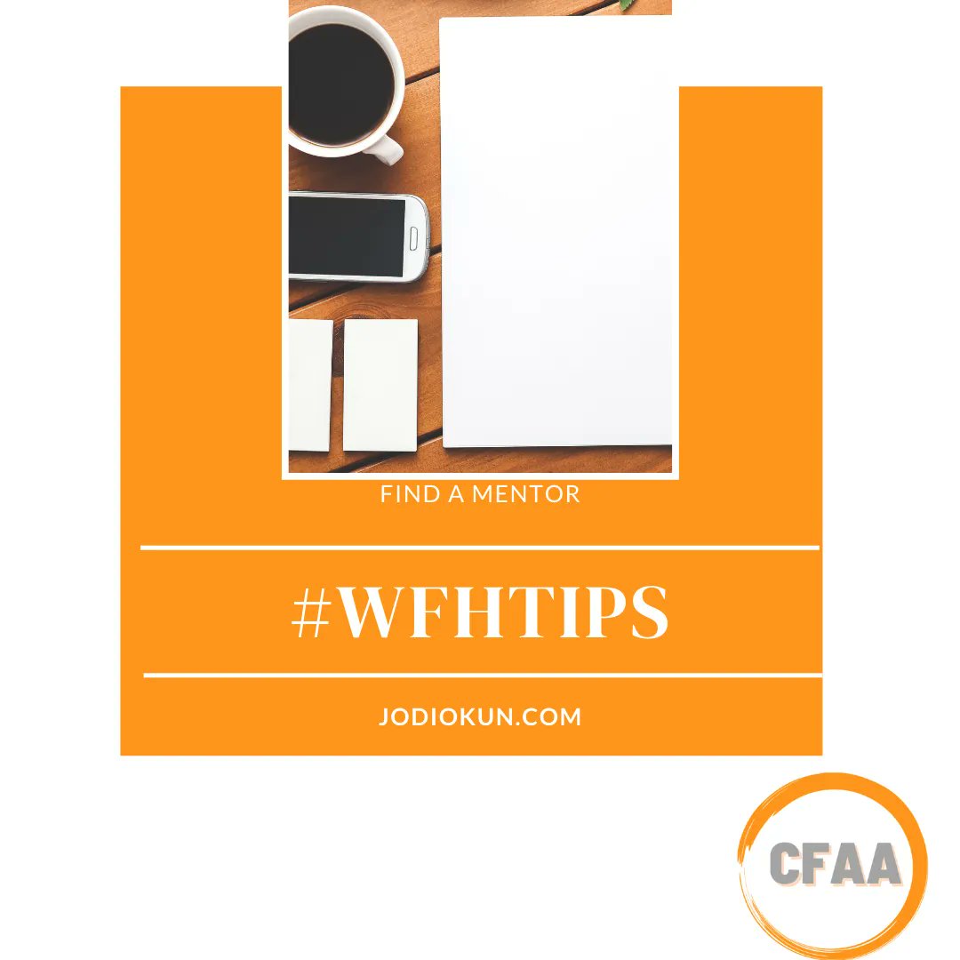 JodiOkun's tweet image. Working from home? Just starting a business #WFHTips NUMBER 1: Find a mentor
#smallbiz #smallbusinessowner #workfromhome