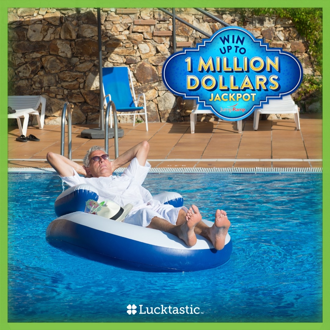 PlayLucktastic's tweet photo. If you won $1 Million Dollars tag the first person you would tell! Enter our Jump Ramp Jackpot contest for your chance to be a millionaire. 💰💵
https://t.co/oJXbDzfEUT https://t.co/HAzmUEBPMS
