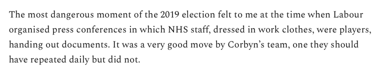 alexnunns's tweet photo. Screenshot from Dominic Cummings' blog today. The NHS trade deal leak should have been a game changer. What Cummings omits is that the Tories could rely on the BBC and the newspapers instantly dismissing the leak as being no smoking gun, then delegitimising it as a Russian plot. https://t.co/JytbTu1PdJ