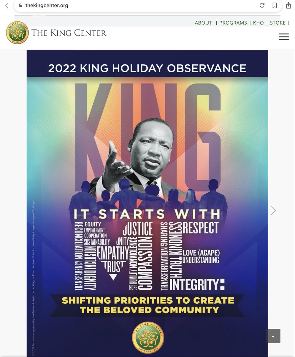 To honor Dr. Martin Luther King on this special day, our AMC Cares is donating $25,000 to The King Center, an Atlanta-based charity. It is led by MLK daughter, the fabulous wonderful Dr. Bernice King. The money will support educational opportunity for kids in and around Atlanta.