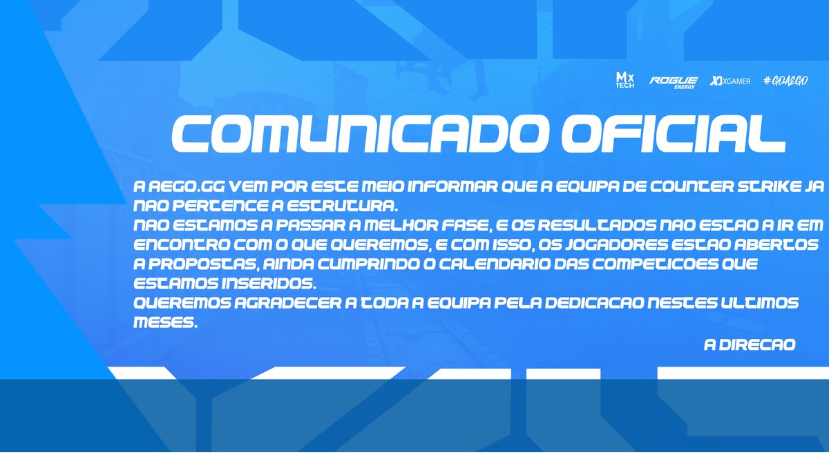 OBRIGADO RAPAZES! ⚔️

 #GØAEGO