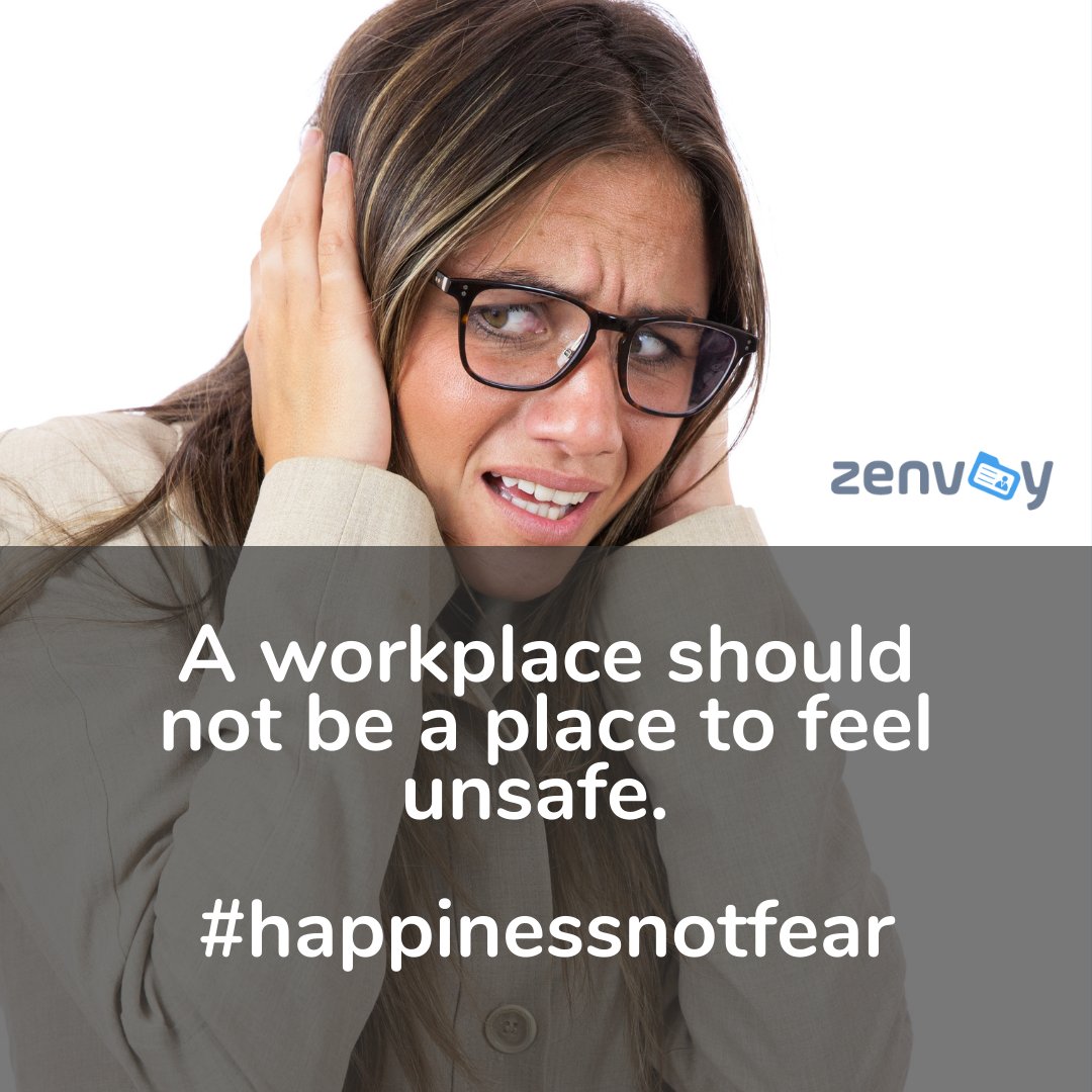 Zenvoy's tweet photo. Make sure you have a good and happy workplace where everyone has the freedom to express themselves. #happinessnotfear #fear #happiness #safeworkplace #workplaceculture #Zenvoy https://t.co/WoWtY6E4PQ