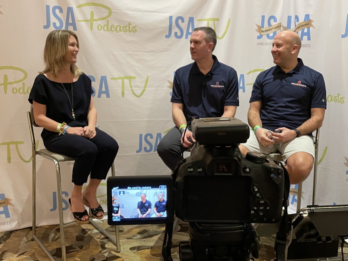 telecompr's tweet image. Chris Jones and Antonio del Sasso of @SpencerBldg join @JSATV / #JSAPodcasts in Hawaii onsite at #PTC22!