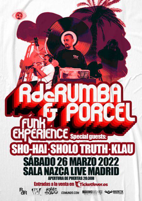 ShoHai_Real's tweet photo. MADRID!! El 26 de marzo, la nave de Funk Experience aterriza en la capital.
En la sala @NazcaConciertos
Si llego vivo a esas fechas, me echaré unos Raps con @RDR y #Porcel. Siempre bien acompañados de @SholoTruth al talk box y la increíble voz de #Klau.
Paz y amor con hielo!!🤟🏽🍾 https://t.co/XJccv4ymDW
