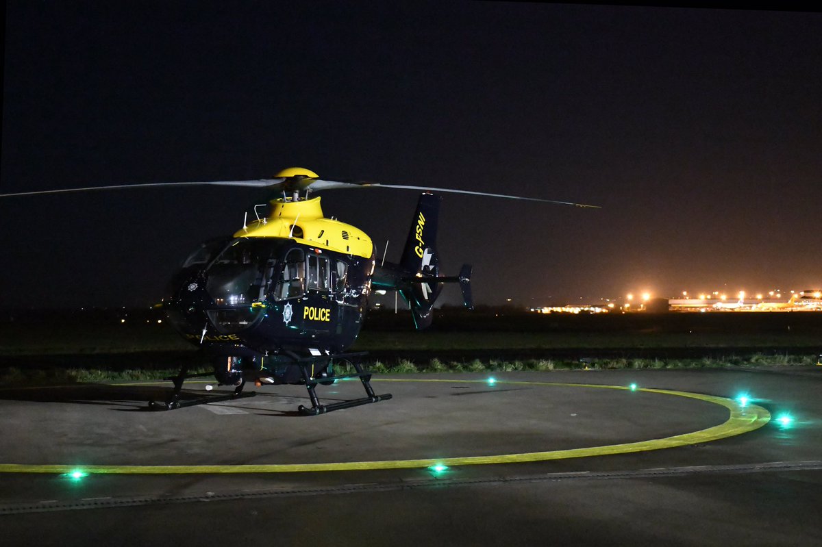 Police 46 returning after another busy day of training for our new Air Observers. Full moon in the background…so could be a busy night, Police 44 (the operational aircraft tonight) and crew are all fuelled up and ready to go.#AirSupportUnit #KeepingPeopleSafe