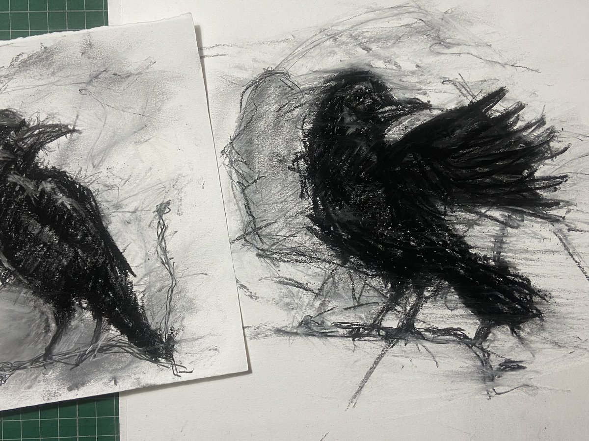 paulnwakelam's tweet photo. @GraniteElements Hello again! In #mycreativeweek there may have been some corvids, some abstract markmaking and have varnished & waxed some older pieces
#corvids
#marmaking https://t.co/GfvNVuhD6p