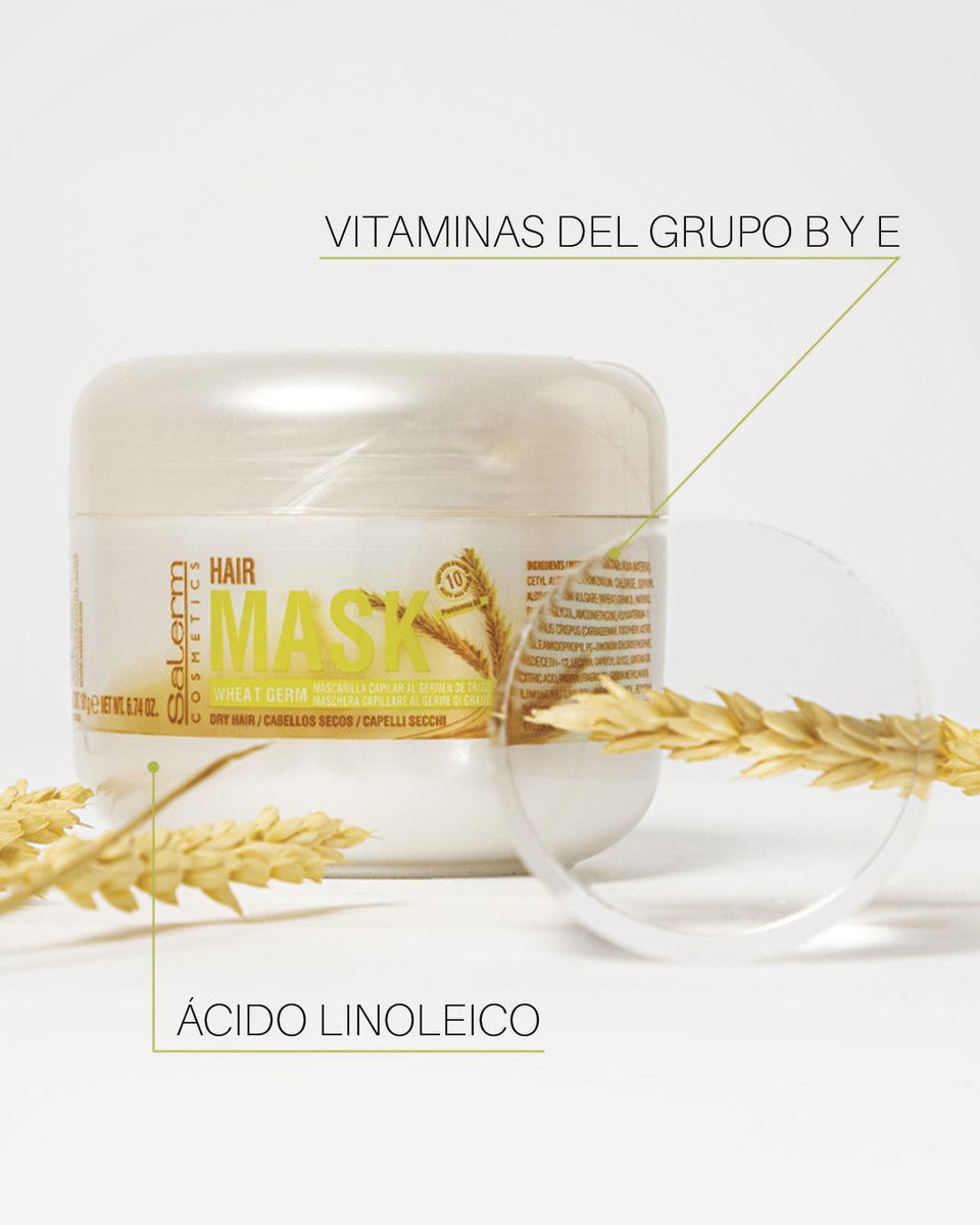 ¿Sabías que el germen de trigo es ideal para reparar cabellos secos y con falta de brillo?🌾

Sus propiedades emolientes ayudan a reducir el encrepamiento y previenen las puntas abiertas.👌
▶️ salerm.com/productos/trat…