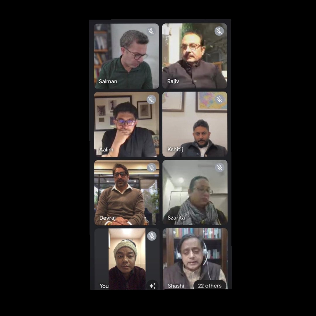 The President, AIPC Mizoram Chapter taking part in the National Executive Meeting (virtual) on 16th Jan 2022.