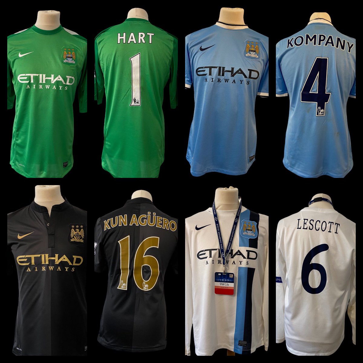 ManWorn's tweet photo. 2013/14 Premier league winning match worn Manchester City shirts #matchworn https://t.co/8ht62MZxAO