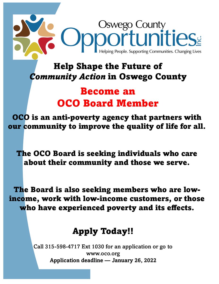 OCO is taking applications to become a member of our Board! The application can be found here: oco.org/oco-news/becom….