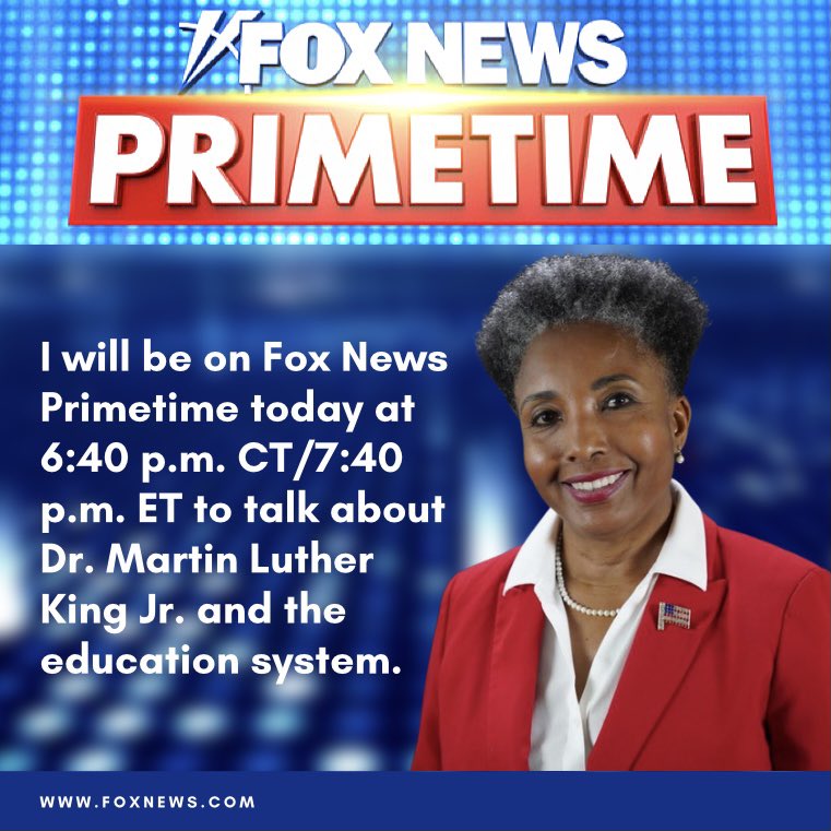 carolmswain's tweet photo. Stay tuned to Primetime! #foxprimetime #mlk #education https://t.co/CqtVfAAbjN