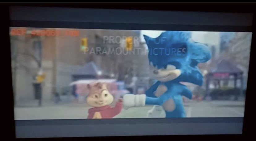 spoilermanverse's tweet photo. Filtrado el cameo que tendrá #SonicMovie2. Será el de Alvin y las ardillas. https://t.co/pMhd9Md7Wx