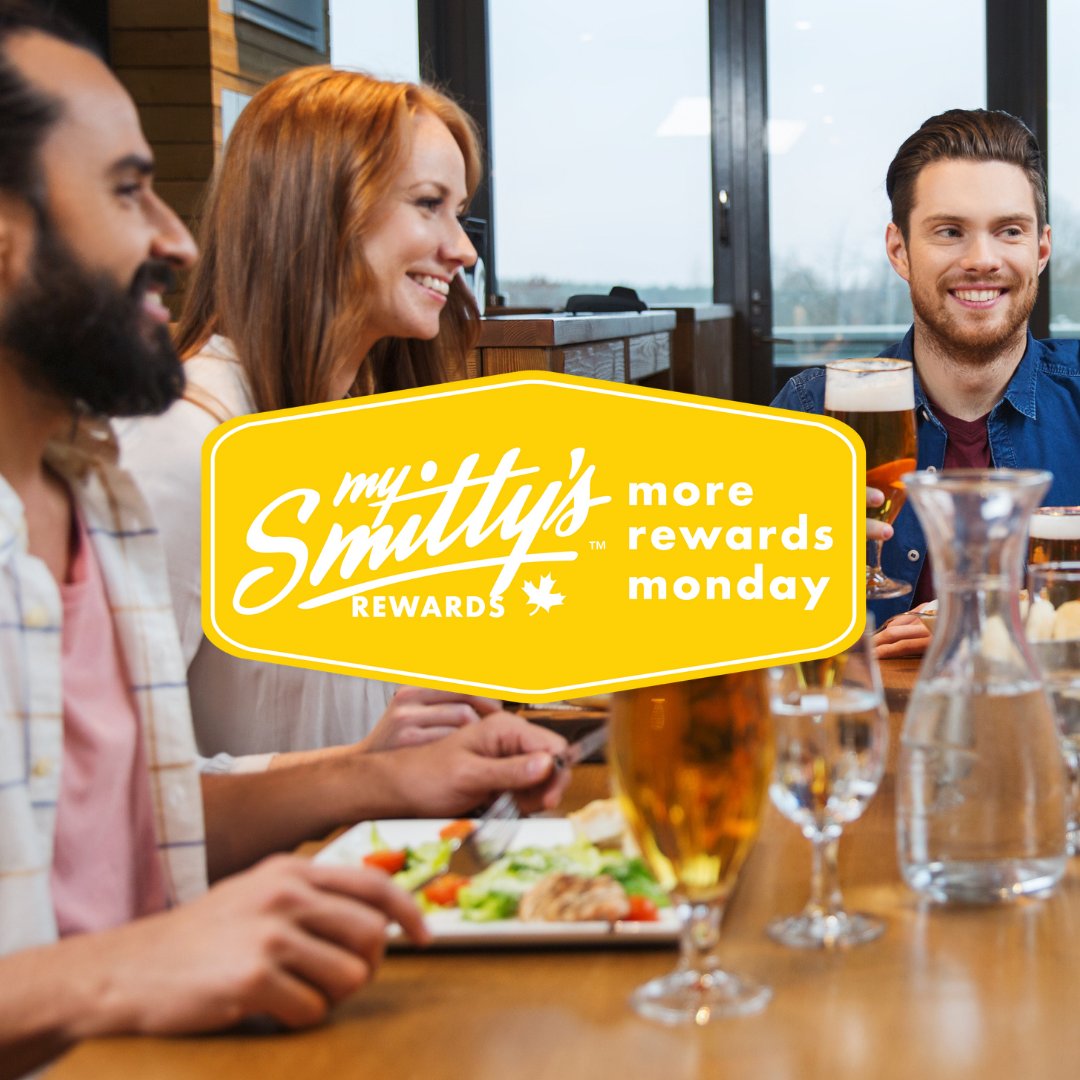 MORE REWARDS MONDAY

50 MSR points while you eat, can't be any easier.

#canadasfamilyrestaurant
#smittysleduc
#getfreefood
#mysmittysrewards
#morerewardsmonday
#mainstreetleduc
#leduc
