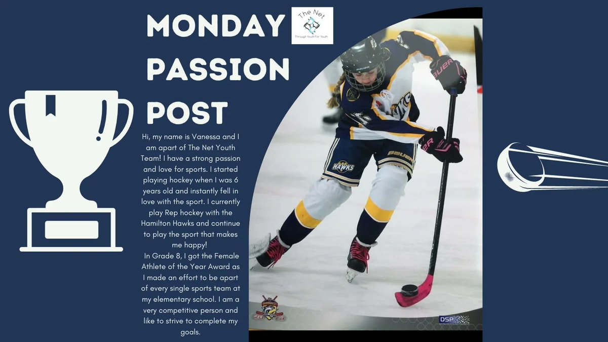 thenetacs's tweet photo. The Net continues to support the passions of others. This week, check out what Vanessa is passionate about! ๐โ
#thenetacs #youth #ancaster #passionpost https://t.co/am1u4WTZbD