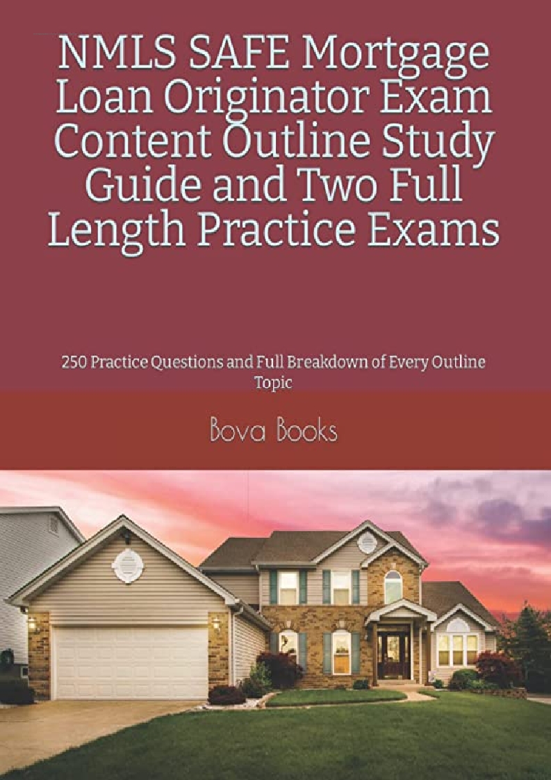 download free NMLS SAFE Mortgage Loan Originator Exam Content Outline