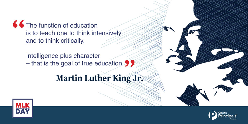 Today we remember and celebrate Martin Luther King Jr., a man who advocated the use of nonviolent means to end racial segregation and became a prominent civil rights leader.