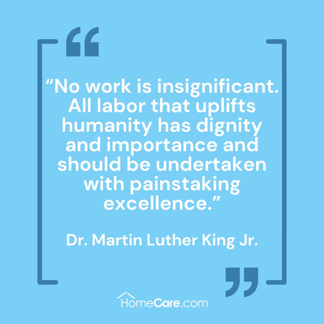 Homecarecom's tweet photo. Today, we take a moment to remember the life and legacy of Dr. Martin Luther King, Jr., who dedicated his life to social justice and equality for all. https://t.co/ejRRWmCkXc
