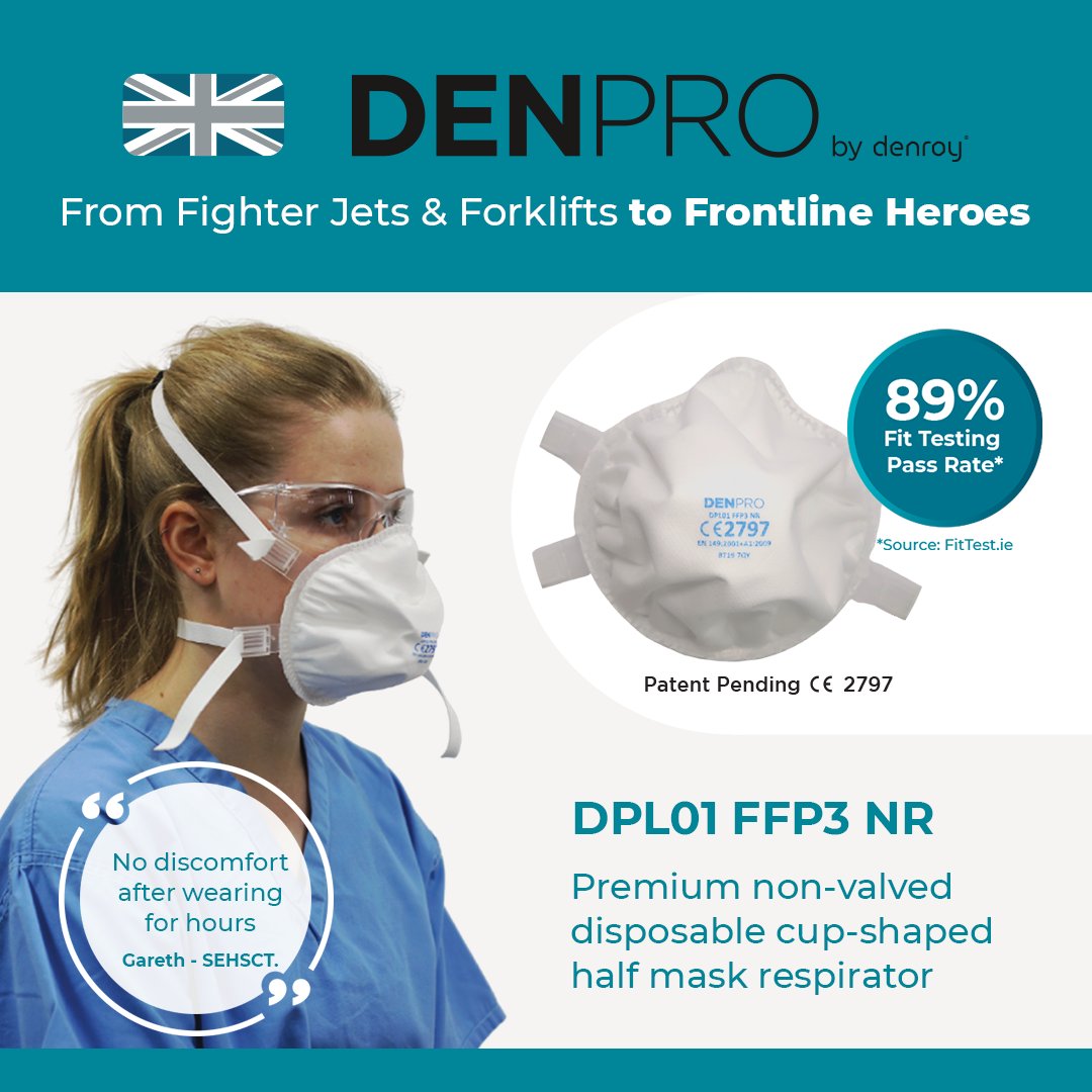 DenroyGroup's tweet photo. ATTENTION GPs & DENTISTS! In short supply of FFP3 Masks? The DenPro FFP3 NR mask is now available to purchase from https://t.co/ypLs8h4WvQ
#HealthcareSupplier #GPs #Dentists #DentalPractices #GPSurgeries #PPE #FFP3Mask #FitTesting #DenPro #PPESupply #UKSupplier https://t.co/eRhZgIA3Z6