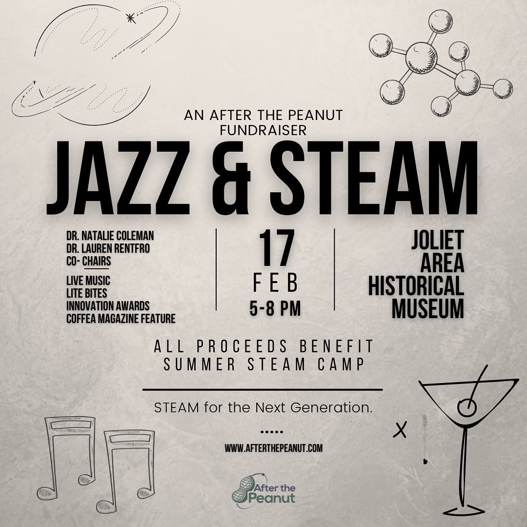 afterthepeanut's tweet photo. SAVE THE DATE!! 

The After The Peanut Jazz &amp; STEAM  Fundraiser is just a month away. Tickets are now available. #clicklinkinbio https://t.co/zOXyMyYdPv